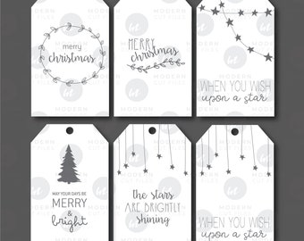 Holiday Gift Tags SVG//Christmas Gift Tag Set SVG // Laser Cut File