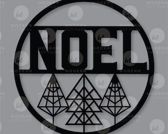 Noel Hoop SVG// Holiday SVG// Christmas SVG// Digital Christmas Decor// Laser Cut Designs// Cricut// Silhouette// Glowforge