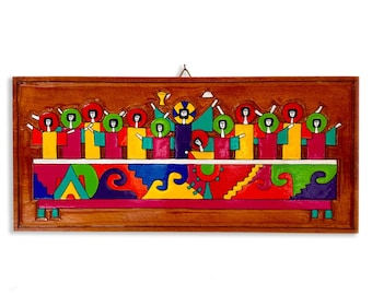 Painting on Plaque: Last Supper