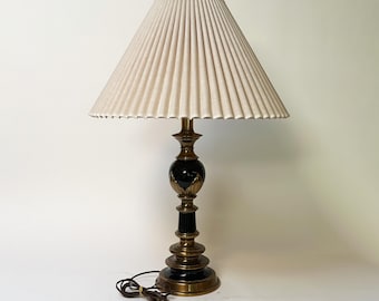 Stiffel Table Lamp with Pleated Shade