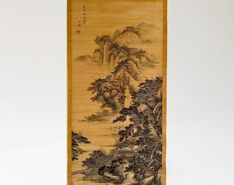 18th Century Japanese Landscape Scroll