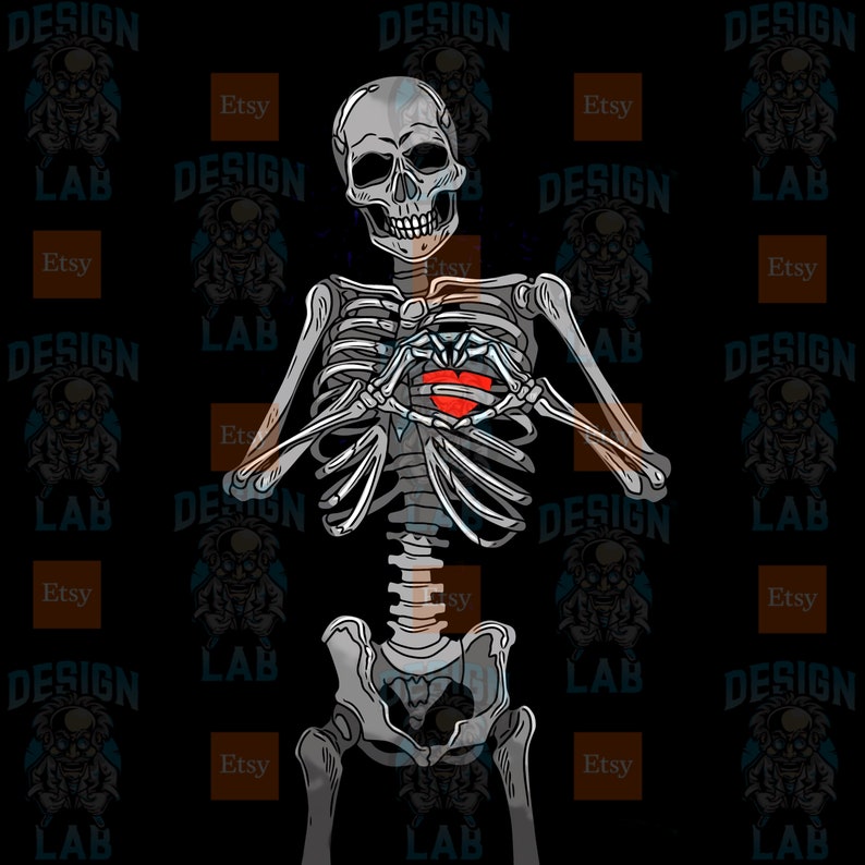 Can You Fall In Love With The Skeleton Skeleton Love PNG And JPEG Digital Design Download Instant | Etsy