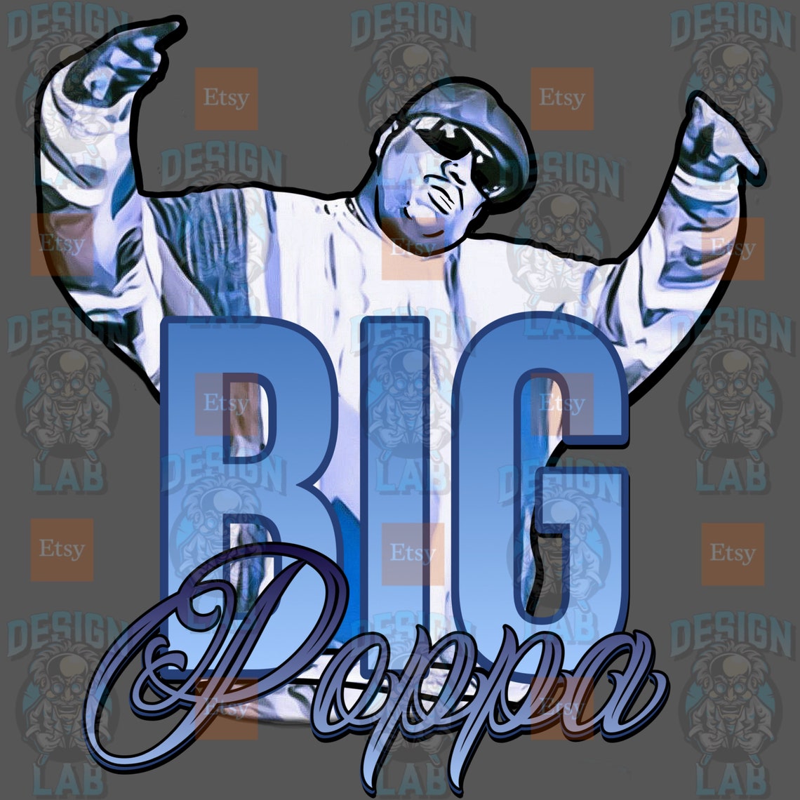 Big Poppa Biggie Smalls Digital Design Télécharger PNG Etsy