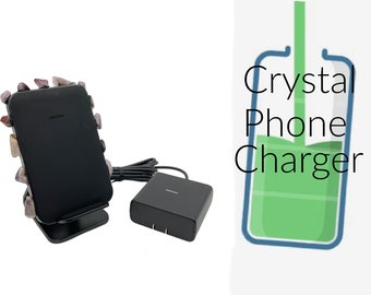 Wireless Charger, Crystal Charger, Android IPhone Charger, Cordless, Auralite , EMF Absorber, Grounding, Protection H233