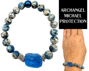 Andara Crystal Bracelet with K2 Jasper and Hematite – Archangel
