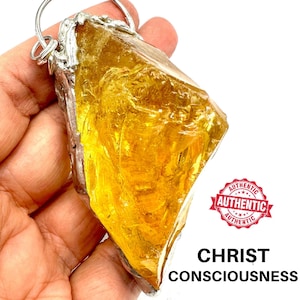 Andara Crystal Necklace Encoded to Christ Consciousness Blessed at Archangel Michael Vortex Handmade Jewelry Authentic Spiritual Gift #Wd