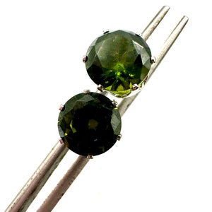 Andara Earrings Green Crystal Studs Encoded to Sirius for Starseed Activation Energy Healing Spiritual Gift Light Code Jewelry, #282