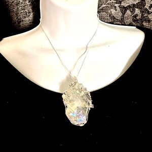 Collar Andara codificado para el reino de los arcángeles. Auténtica joyería de sanación con cristales del Monte Shasta n.° 90.