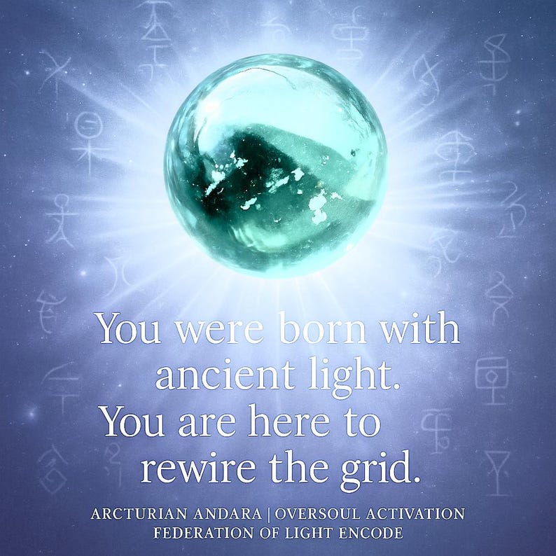 Andara Crystal Ball Encoded for Arcturian Starseeds Authentic Blue Mt ...
