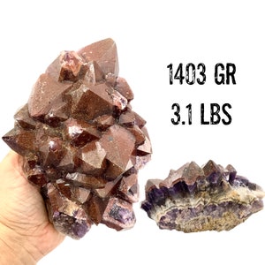 Auralite Crystal Cluster, Thunder Bay Amethyst, Encoded Crystals. Increase Intuition  23 Crystals In ONE! XL Auralite 23 Crystal Shop #484
