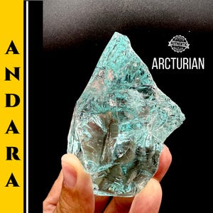 Andara Crystal Authentic Blue Mt Shasta Collector Crystal Encoded for Arcturian Starseeds Spiritual Healing Activation Awakening Stone #7D