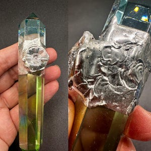 ANDARA CRYSTAL WAND Encoded for Starseeds Arcturian/Andromeda/Lyra Metaphysical Crystals Authentic Andara, Encoded/Reki  Handmade Gift #472B