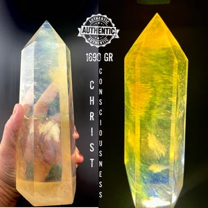 Andara Crystal Tower 3 LB Authentic Mt Shasta Andara Large Point Blessed at Archangel Michael Vortex Christ Consciousness Gift #474