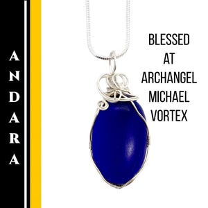 Andara Crystal Necklace Blessed At The Archangel Michael Vortex Authentic Mt Shasta Blue Andara #1016