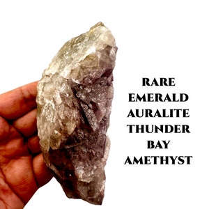Auralite Crystal Wand Encoded To THOTH God of Magik/Knowledge  Rare Green Amethyst. Raw Crystal, Metaphysical, Lemurian, Healing  #533
