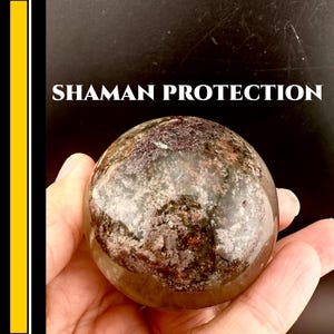 Shamanic Dream Quartz Sphere Encoded by a Shaman Vision Stone Crystal Ball Spiritual Tool for Energy Work Healing or Gift, Cleansing #678