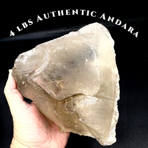 Andara Crystal Authentic Andara Raw Crystal 4 lbs Lady Nellie, Mt Shasta Clear COSMIC ICE Encoded Metaphysical Crystals Spiritual Gift #506