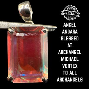 ANDARA NECKLACE Encoded to Archangels At Michael Vortex Authentic Mt Shasta Andara Spiritual Jewelry Self Care Gift, Encoded Necklace #1235