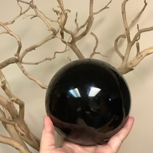 XL Andara Crystal Ball 7 lb with Stand Authentic Andara Encoded to Anubis Ritual Sphere Spiritual Cleansing Tool Purification Crystal #471