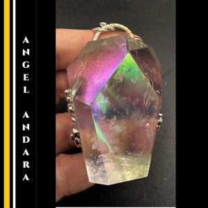 Authentic Andara Crystal Necklace Encoded to All Archangels Mt Shasta Andara Handmade Statement Jewelry for Women and Men #1415