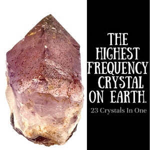 AURALITE CRYSTAL, Thunder Bay Amethyst Blessed By A Shaman. Oldest/Highest Frequency Amethyst,Spiritual Gift Metaphysical Crystals #201D