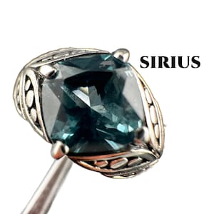 Andara Crystal Ring Encoded to Sirius for Starseeds, Authentic Mt. Shasta Andara in Silver, Self Care Gift for Women, Spiritual Jewelry #163