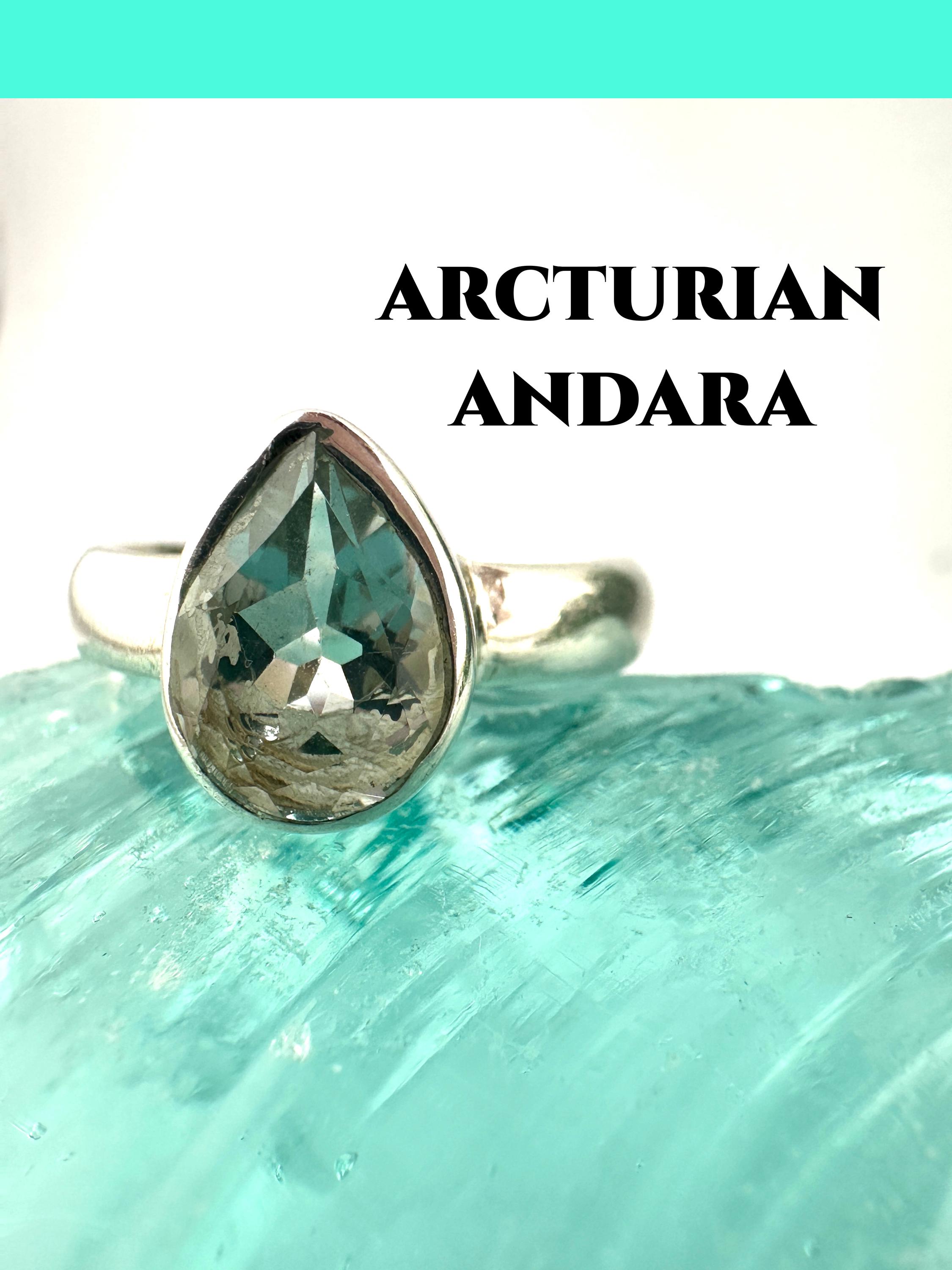 Blue Andara Ring Authentic Silver Crystal Jewellery Statement Ring