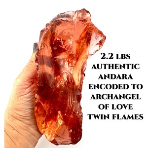 Andara Crystal Encoded To Angel of Love 2.2bs Pink Andara Authentic Andara Mt Shasta Large Andara Spiritual Gift Metaphysical Crystal #495B