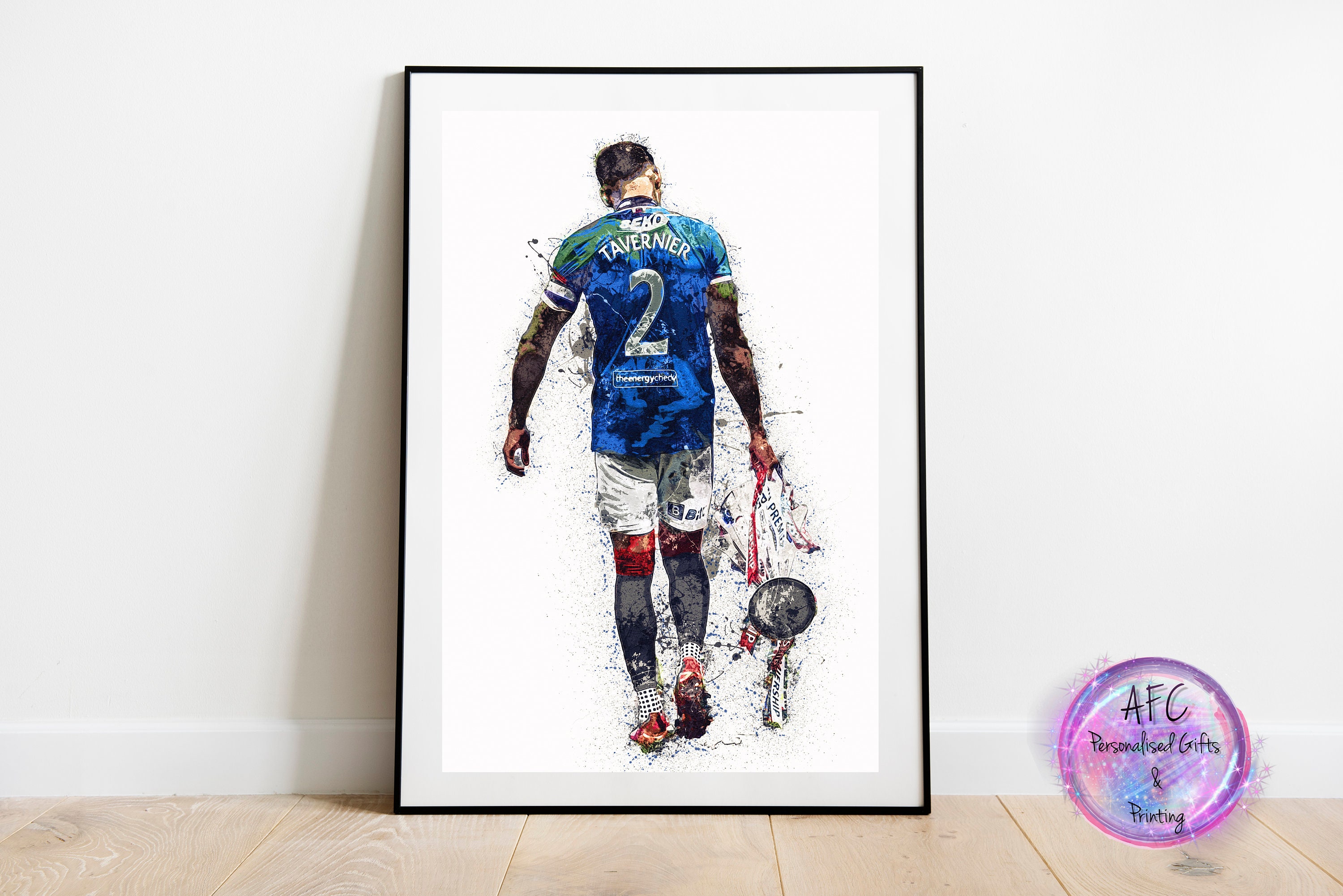 Champions James Tavernier Captain Rangers Football 55 League Etsy
