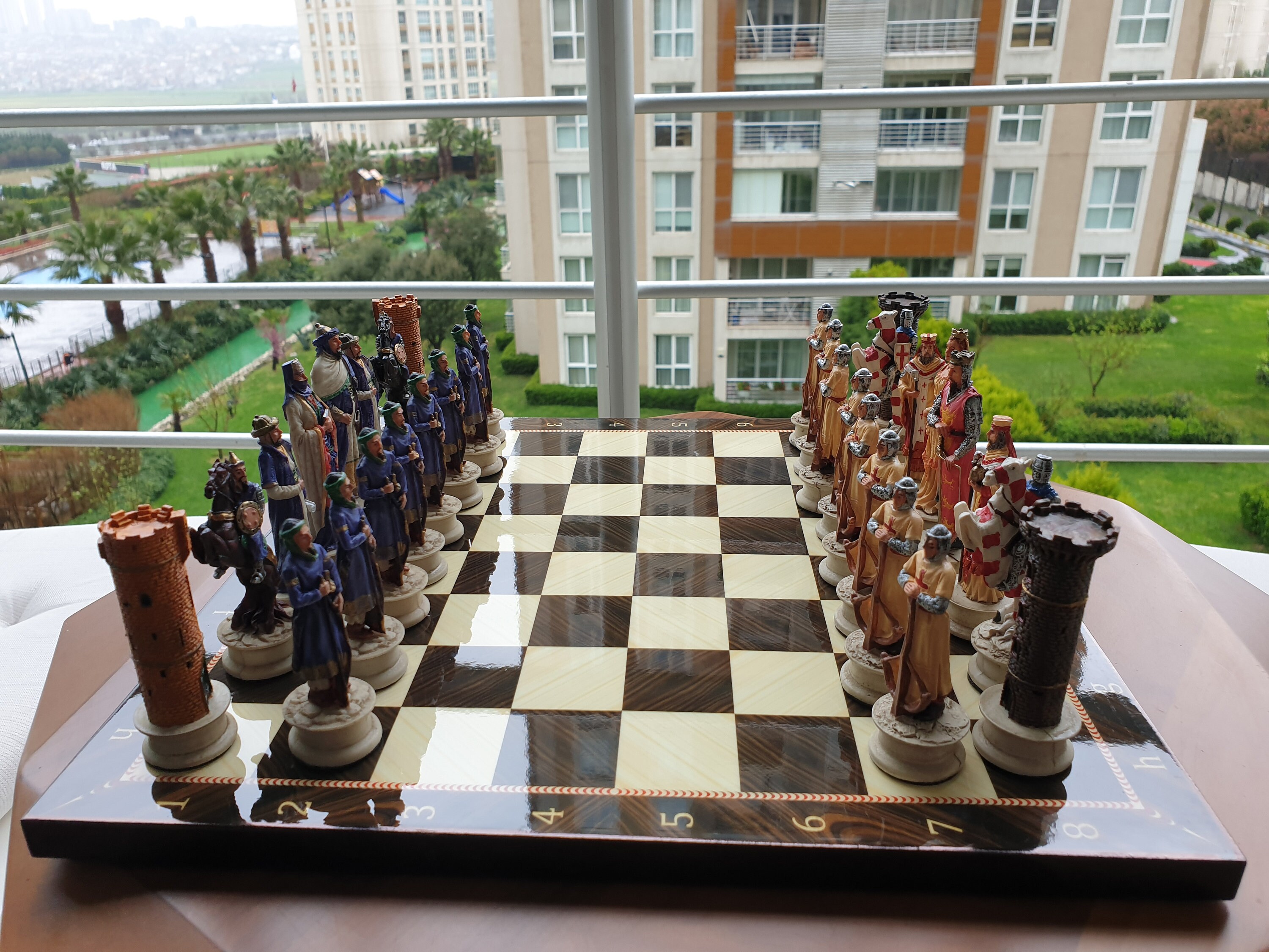 Chess Set, Handmade Chess Set with Board, Handmade Chess Set, Polyest…