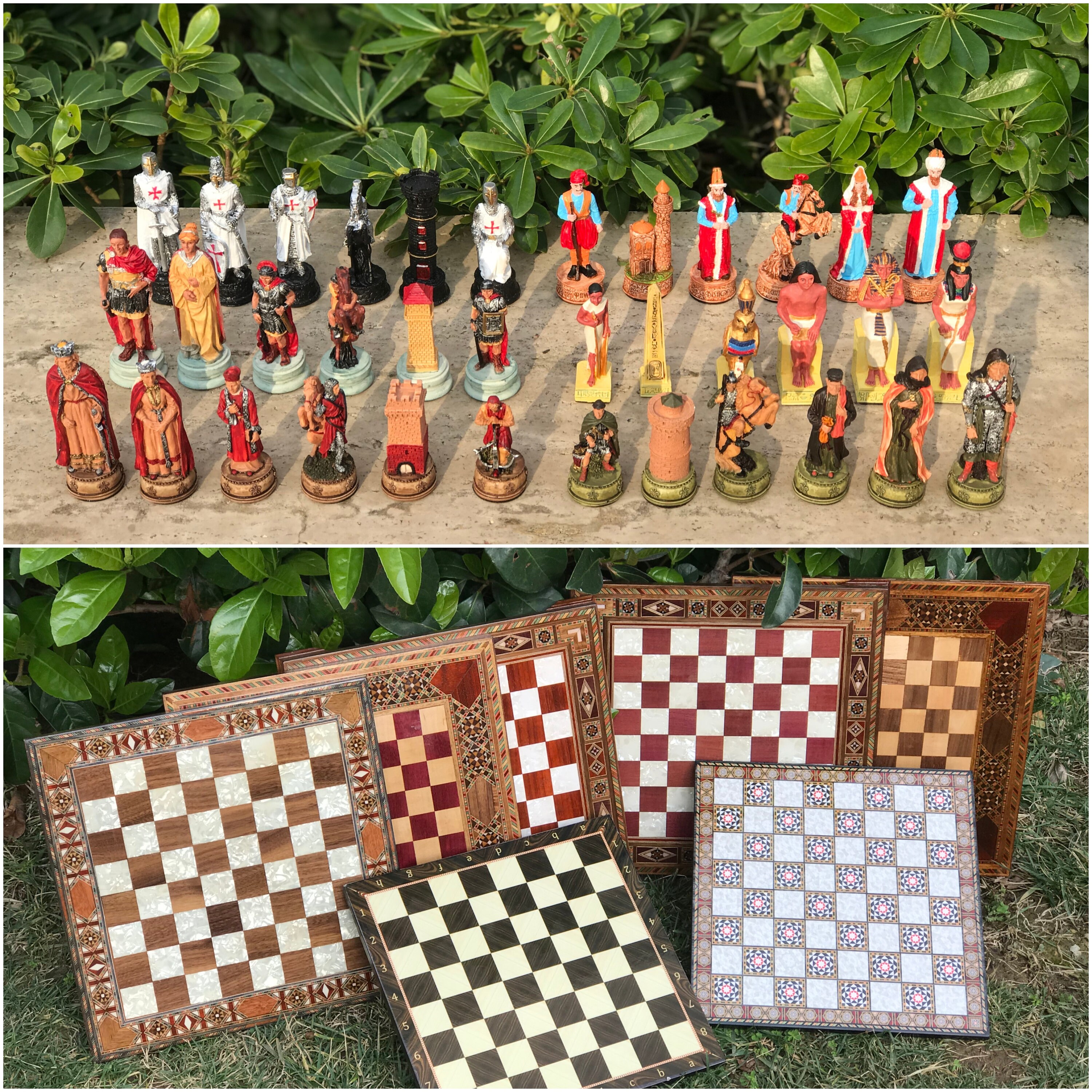 Create Your Own Chess Set Handmade Historical Chess Figures Etsy