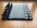 Luxury Handmade Compact Chess Set, Chess Set for Collectors, Glass Board and Plexi Figures, Father's Day Gift, Travel Chess Set 