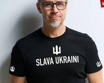 Slava Ukraini (T-shirt unisex) T-shirt arte ucraina / T-shirt unisex / Stand With Ukraine / Support Ukraine / Trident / UKR / UA