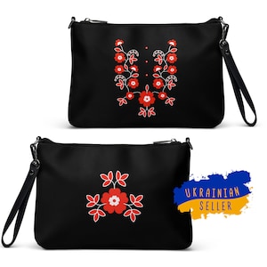 Ukrainian trident flower | Crossbody bag | Ukrainian Business | By Ukrainians | Ukrainian Seller | Ukrainian Gift