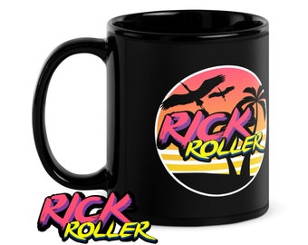 Rick Roller - Black Glossy Mug
