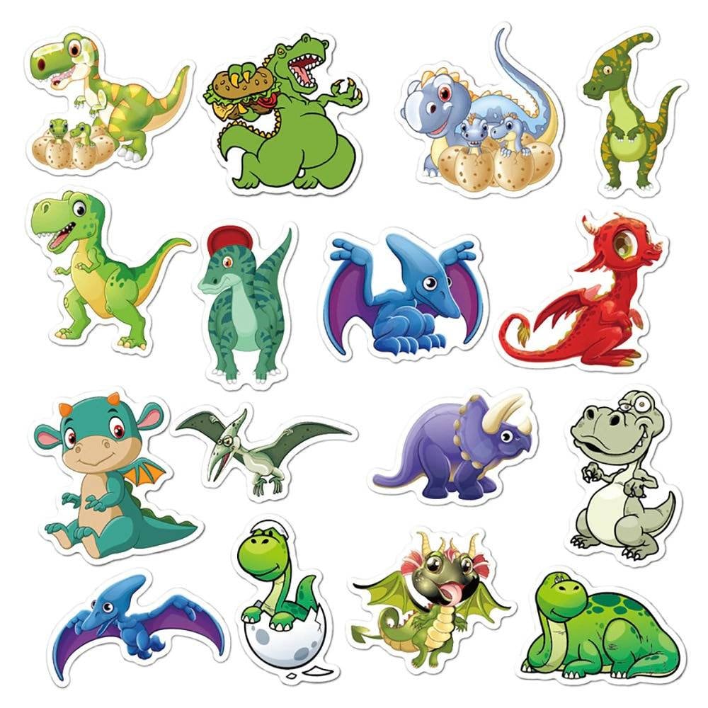 Cute Cartoon Dinosaur Stickers Waterproof 50 stickers | Etsy