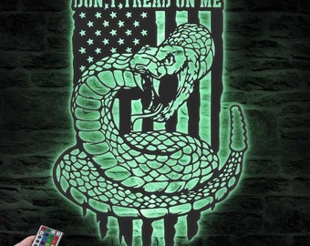 DONT TREAD ON ME Flagge – 90x150 Cm, Doppelseitig Bestickt, Mit Messingösen, Aus Nylon