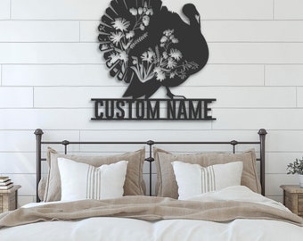 Turkey Hunting Sign | Custom Hunt Camp Sign | "Headed To Turkey