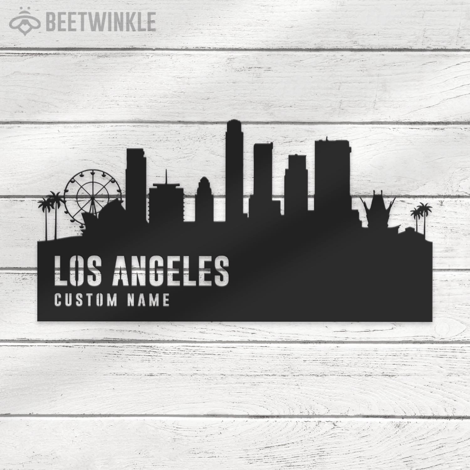 ADVPRO Los Angeles City Skyline Silhouette Dual Color LED