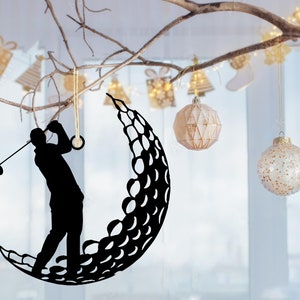 Golf Metal Ornament Golf Sign Golf Christmas Ornament Golf Christmas Tree Ornaments Golf Ornament Golf Player Gift Golfer The 19th hole