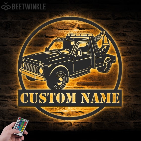 Personalized Us Flag Truck Driver Sign Pick Up Truck Custom Metal Signs  Trucker Gifts Birthday Gifts - Custom Laser Cut Metal Art & Signs, Gift &  Home