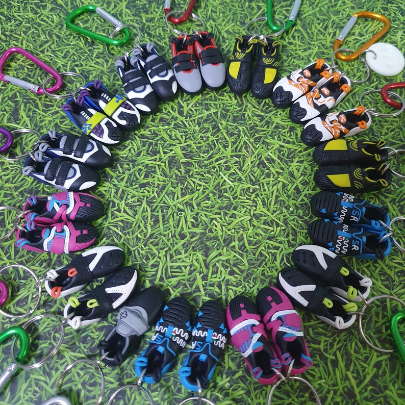 CUSTOM ORDER Climbing Shoes Carabiner Keychain With Custom Etsy