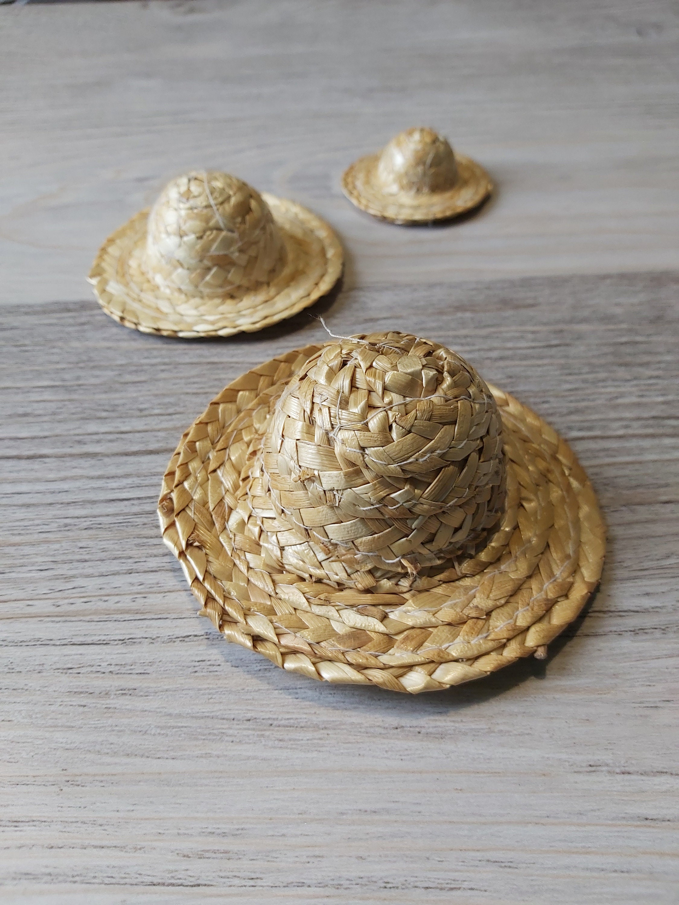 Mini Woven Straw Hats Sombreros Cowboy Hats 3 Sizes Etsy
