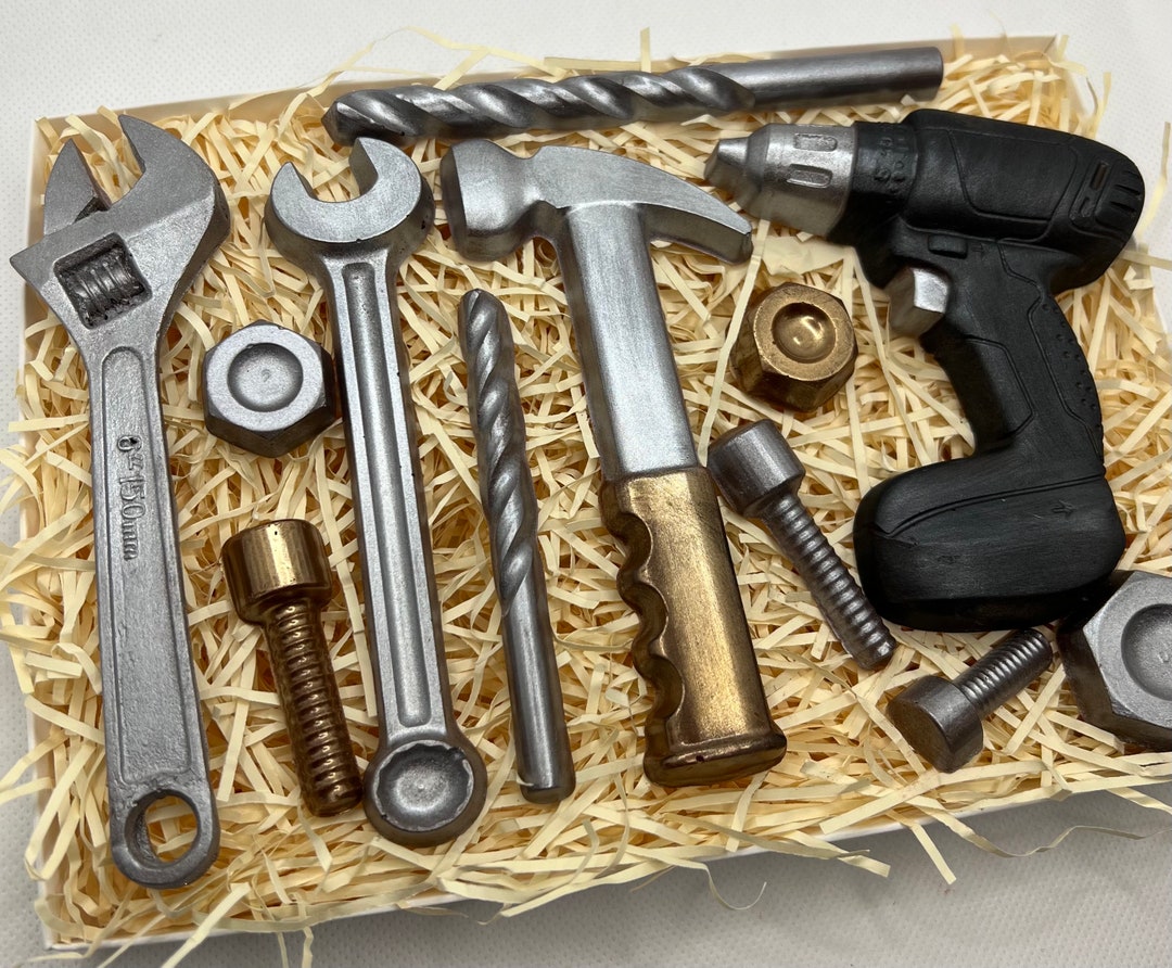 Chocolate Tools Drill Gift Set/cake Topper/gift for Him/belgian