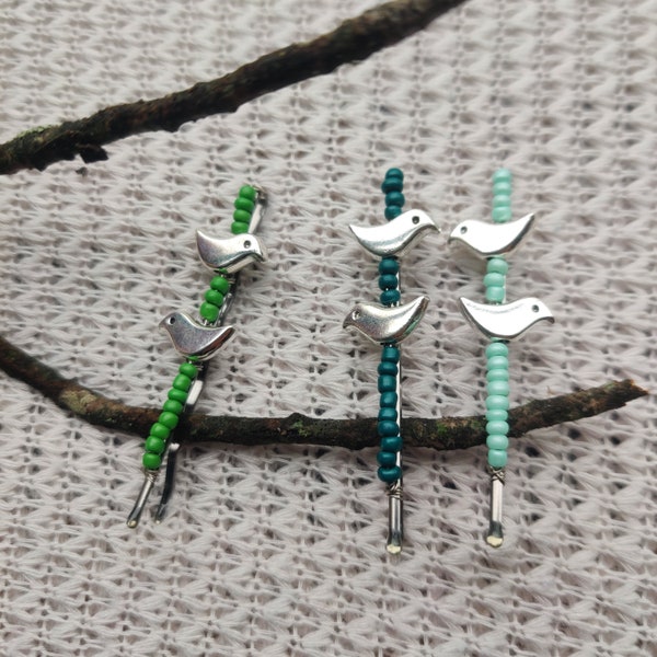 Birds on a Branch Hair Pin Set