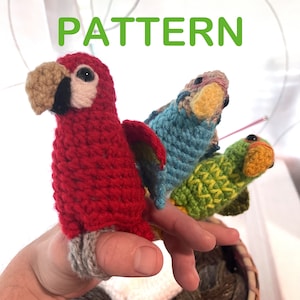 PATTERN Amigurumi Parrot | Crochet Bird Ring