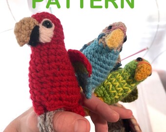 PATTERN Amigurumi Parrot | Crochet Bird Ring