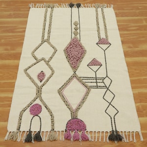 Moroccan Hand Embroidery Multicolor Kitchen Runner Rug Indian Cotton Printed Rug Handmade Rug Living Rug Bedroom Rug 5x8 5x5 10x14 Feet