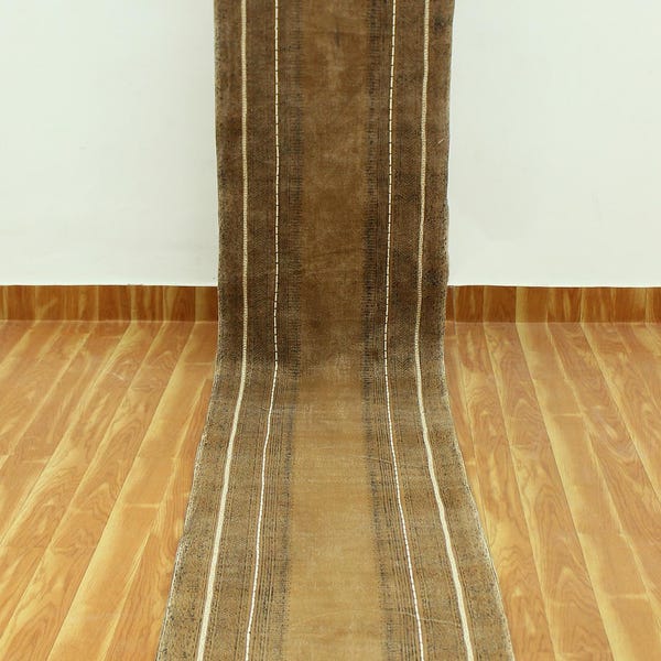 Hand block printed cotton rug Indian hallway stair runner Brown living room rug Large area square rug washable cotton runner 5x8 8x8 3x20 ft