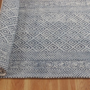 Runner Cotton Area Rug Indian Hand Block Printed Rug Home Stair Rug ...